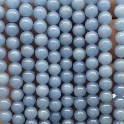 Angelite 6mm natural stone beads 38-40cm strand