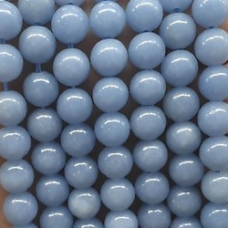 Angelite 8mm natural stone beads 38-40cm strand