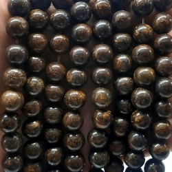 Bronzite natural 8mm beads on 38-40cm string 