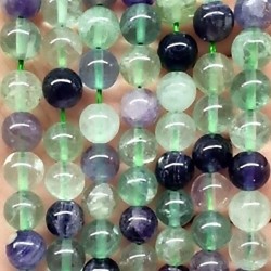 Fluorite beads 8mm on 38-40cm string 