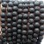 Lava 8mm natural black beads on 38-40cm string