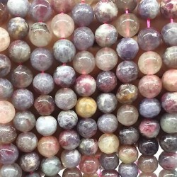 Natural Multicolor Tourmaline 10mm Beads on 38-40cm strand