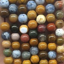 Ocean Jasper 8mm stone beads on 38-40cm string