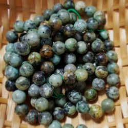 African Turquoise beads 8mm on 38-40cm string 