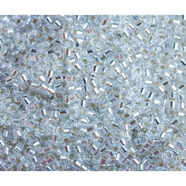 11/0 Delica Silver Lined Crystal 5g