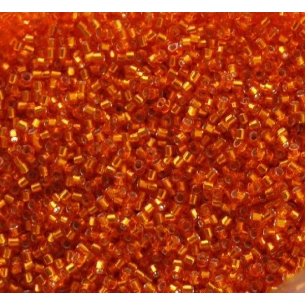 11/0 Delica Silver Lined Orange 5g