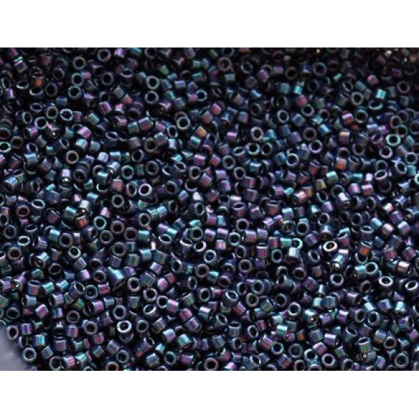 11/0 Delica Metallic Purple-Green Gold Iris 5g