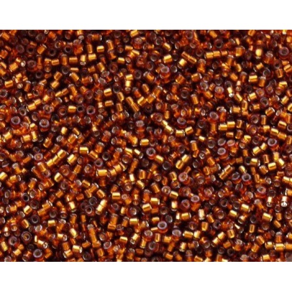 11/0 Delica Silver Lined Amber 5g
