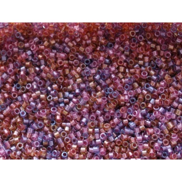 11/0 Delica Lined Purple/Salmon MIX 5g