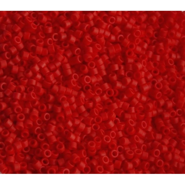 11/0 Delica Opaque Matte Red 5g