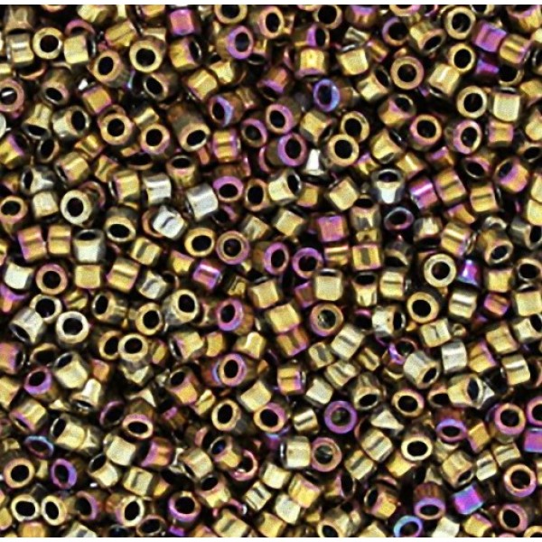11/0 Delica Metallic Purple Gold Iris 5g
