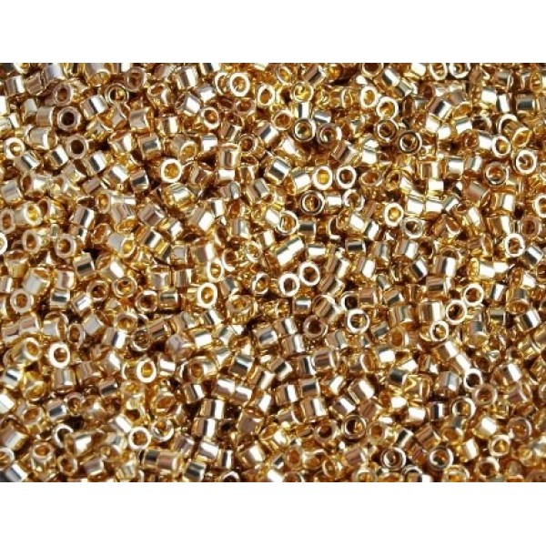 11/0 24K Gold Plated Delika 2.5g