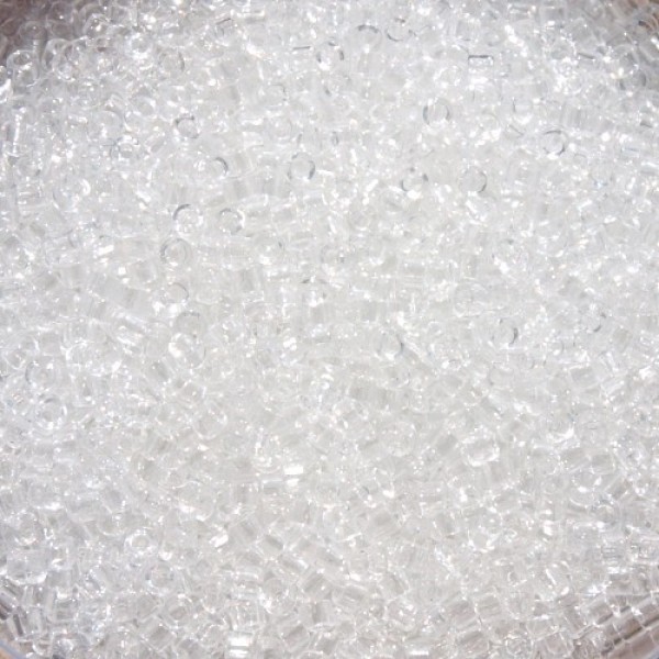 11/0 Delica Transparent Crystal 5g