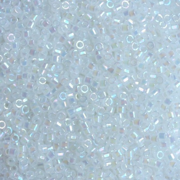 11/0 Delica White Opal AB 5g