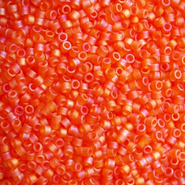 11/0 Delica Matte Orange AB 5g