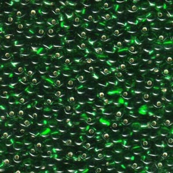 3.4mm Transparent Silverlined Lt.Green (10g)
