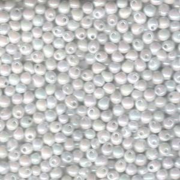 3.4mm Opaque White AB (10g)