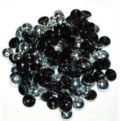 Jet Labrador Piggy beads 4x8mm (x1)