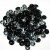 Jet Labrador Piggy beads 4x8mm (x1)