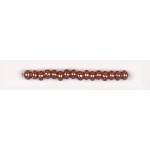 Preciosa 8/0 Opaque Nougat Brown color Lustered 25g