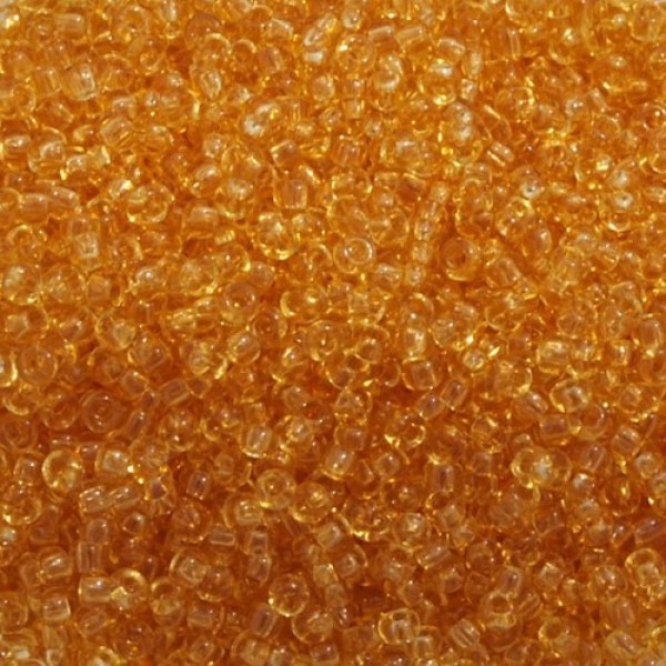 Preciosa 11/0 Transparent Light Topaz 25g