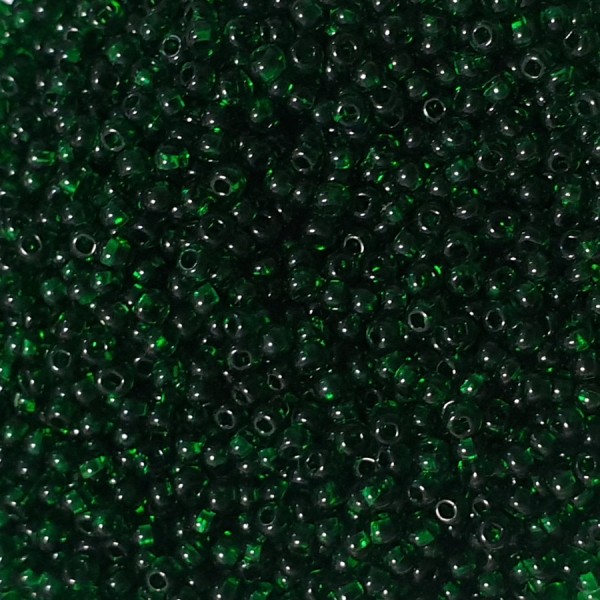 Preciosa 11/0 Transparent Dk Green (50060) 25g