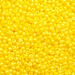 Preciosa 11/0 Opaque Lemon Yellow Rainbow 25g