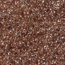 Preciosa 8/0 Crystal Copper Lined 25g