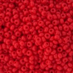 Preciosa 6/0 Opaque Medium Red 25g