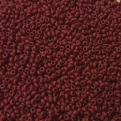 Preciosa 9/0 Opaque Frosted Wine Red 25g