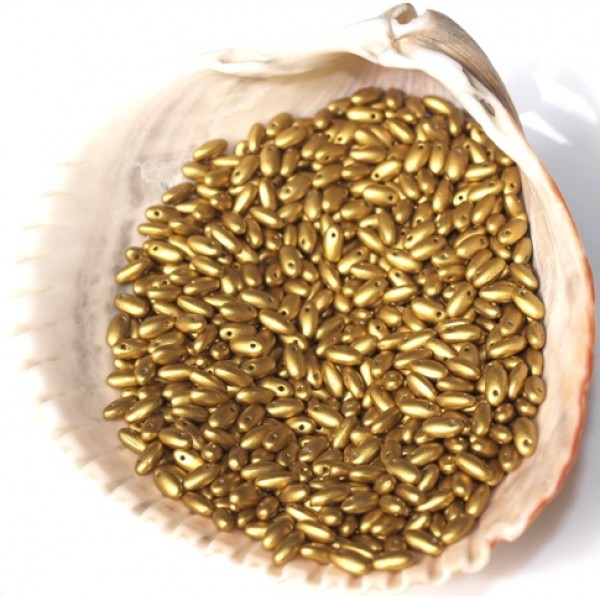 Rizo® pērles Matte Metallic Aztec Gold (5g)