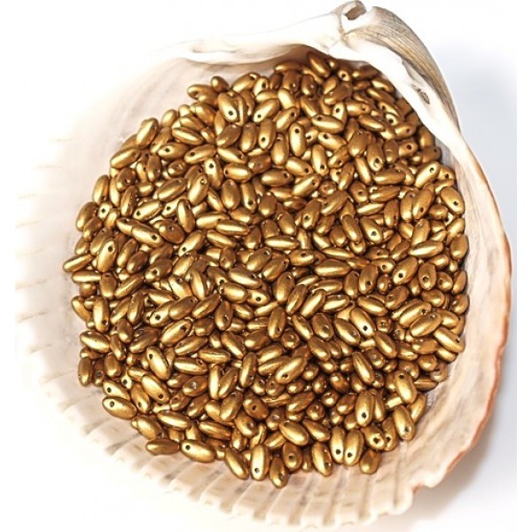 Rizo® pērles Matte Brass Gold (5g)