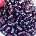 Transparent Amethyst Luster Rulla beads 10g