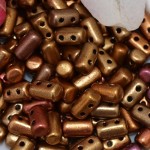 Bronze mix Rulla beads 10g