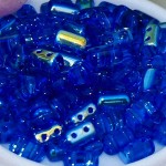 Transparent Sapphire AB Rulla beads 10g