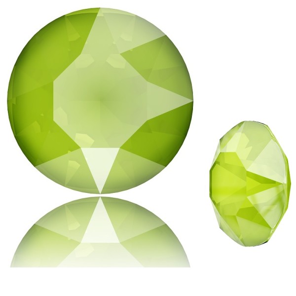 SWAROVSKI 1088 Xirius Chaton ss39 Crystal (001) Lime (L125S) unfoiled (x1)