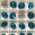 SWAROVSKI 1088 Xirius Chaton ss39 (8mm) Indicolite F (x1)