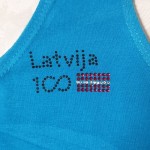 SWAROVSKI motīvs "Latvija 100" karstās fiksācijas (x1)