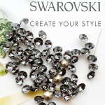 SWAROVSKI 1088 Xirius Chaton ss39 Crystal Silver Night (001 SINI) foiled (x1)