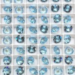 SWAROVSKI 1088 Xirius Chaton ss39  Aquamarine (202) Ignite unfoiled (x1)