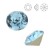 SWAROVSKI 1088 Xirius Chaton 8mm Aquamarine F (x1)