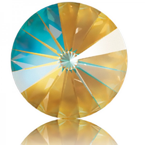 SWAROVSKI 1122 Rivoli 14mm Crystal Ochre DeLite (001 L131D) (x1)