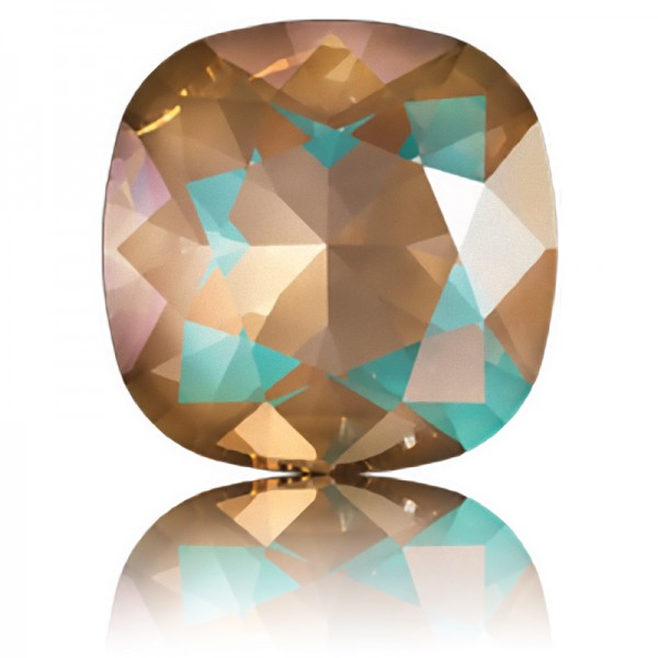 4470 10mm Cushion Fancy Stone Crystal Cappuccino DeLite (001 L133D) (x1)