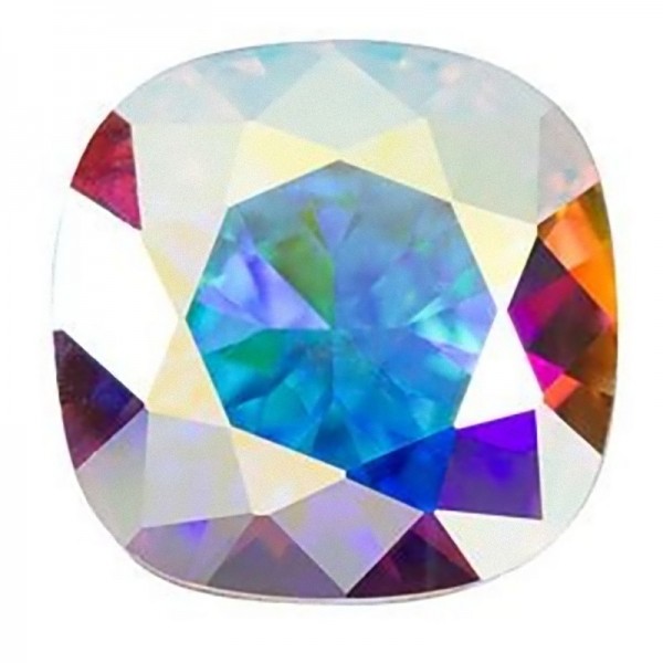 4470 10mm Cushion Fancy Stone Crystal (001) Aurore Boreale (AB) F (x1)