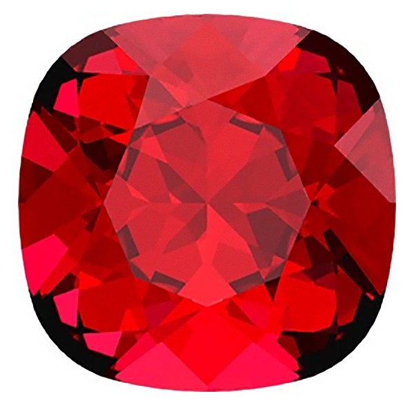 4470 10mm Cushion Fancy Stone Scarlet (276) F (x1)