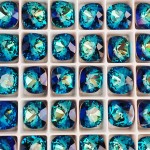 4470 10mm Cushion Fancy Stone Crystal (001) Bermuda Blue (BB) F (x1)