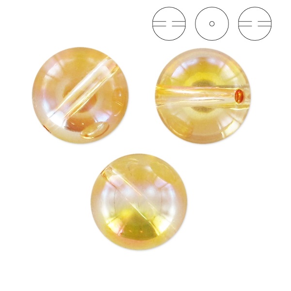 50284 Swarovski Crystal Globe Bead Crystal Metallic Sunshine 8mm (x1)