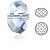 SWAROVSKI Crystal 5040 Briolette Bead 8mm Crystal AB (x1)