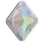 SWAROVSKI 6431 Princess Cut Pendant 16mm Crystal (001) Aurore Boreale (AB) (x1)