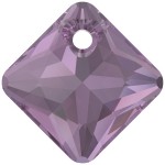 SWAROVSKI 6431 Princess Cut Pendant 16mm Amethyst (204) (x1)